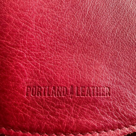 Portland Leather Goods Bucket Backpack Chili Red Excellent Condition main image 10